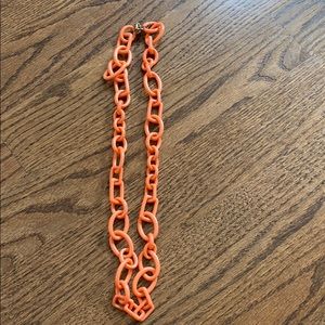 Jcrew orange link necklace